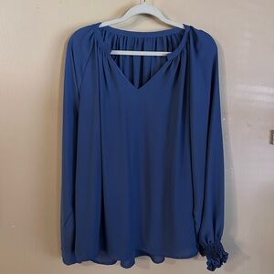 Elegant Blue Women's Top